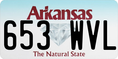 AR license plate 653WVL