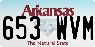 AR license plate 653WVM