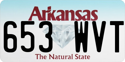 AR license plate 653WVT