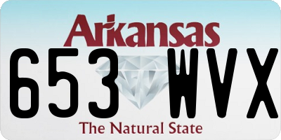 AR license plate 653WVX