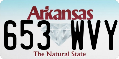 AR license plate 653WVY