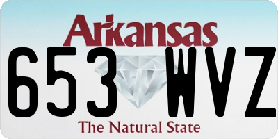 AR license plate 653WVZ