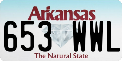 AR license plate 653WWL