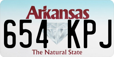 AR license plate 654KPJ