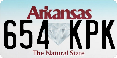 AR license plate 654KPK