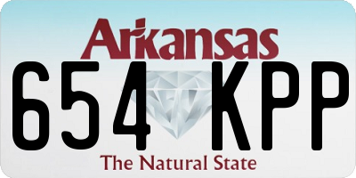 AR license plate 654KPP