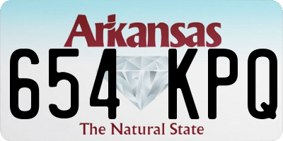 AR license plate 654KPQ