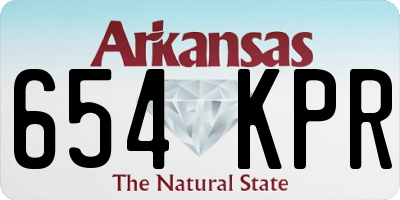 AR license plate 654KPR