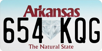 AR license plate 654KQG