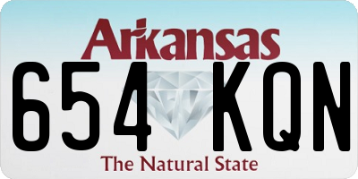 AR license plate 654KQN
