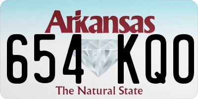 AR license plate 654KQO