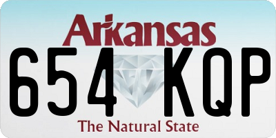 AR license plate 654KQP