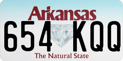 AR license plate 654KQQ