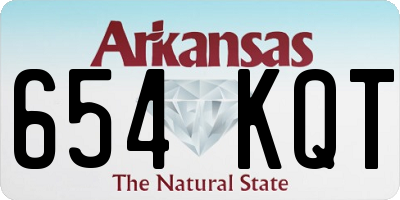 AR license plate 654KQT