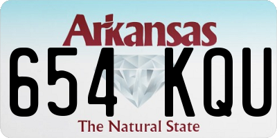 AR license plate 654KQU