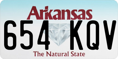 AR license plate 654KQV
