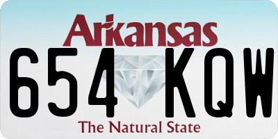 AR license plate 654KQW