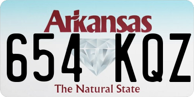 AR license plate 654KQZ