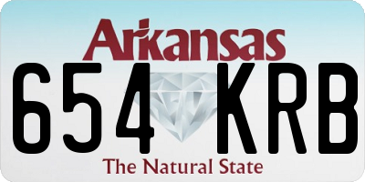 AR license plate 654KRB