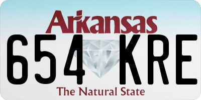 AR license plate 654KRE