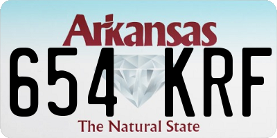 AR license plate 654KRF