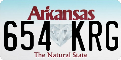 AR license plate 654KRG
