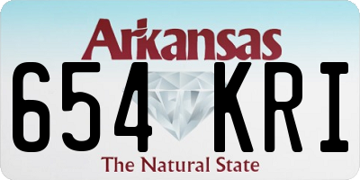 AR license plate 654KRI