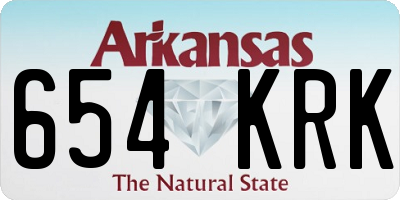 AR license plate 654KRK