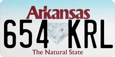 AR license plate 654KRL