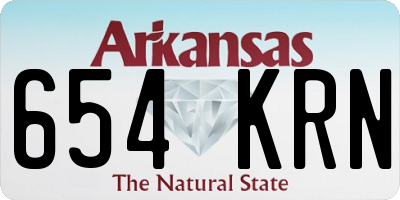 AR license plate 654KRN