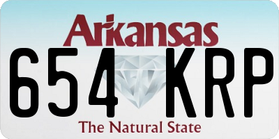 AR license plate 654KRP