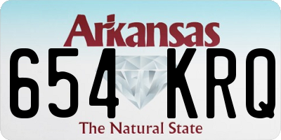 AR license plate 654KRQ
