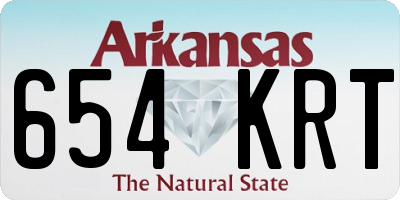 AR license plate 654KRT
