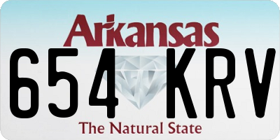 AR license plate 654KRV