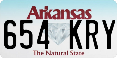 AR license plate 654KRY