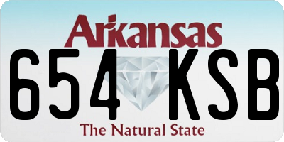 AR license plate 654KSB