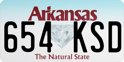 AR license plate 654KSD
