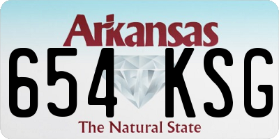 AR license plate 654KSG