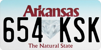 AR license plate 654KSK
