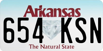 AR license plate 654KSN