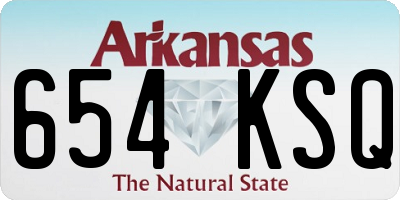 AR license plate 654KSQ