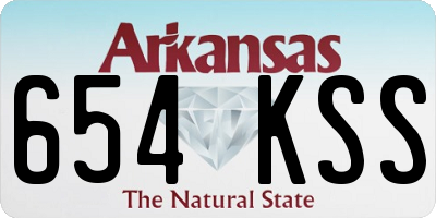 AR license plate 654KSS