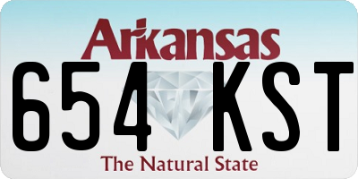 AR license plate 654KST