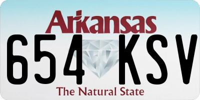 AR license plate 654KSV
