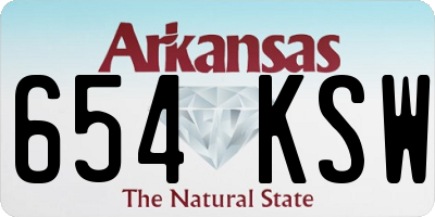 AR license plate 654KSW