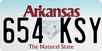 AR license plate 654KSY