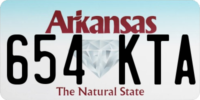 AR license plate 654KTA
