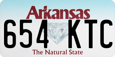 AR license plate 654KTC
