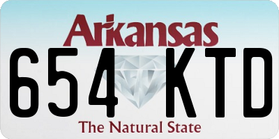 AR license plate 654KTD