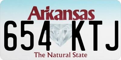 AR license plate 654KTJ